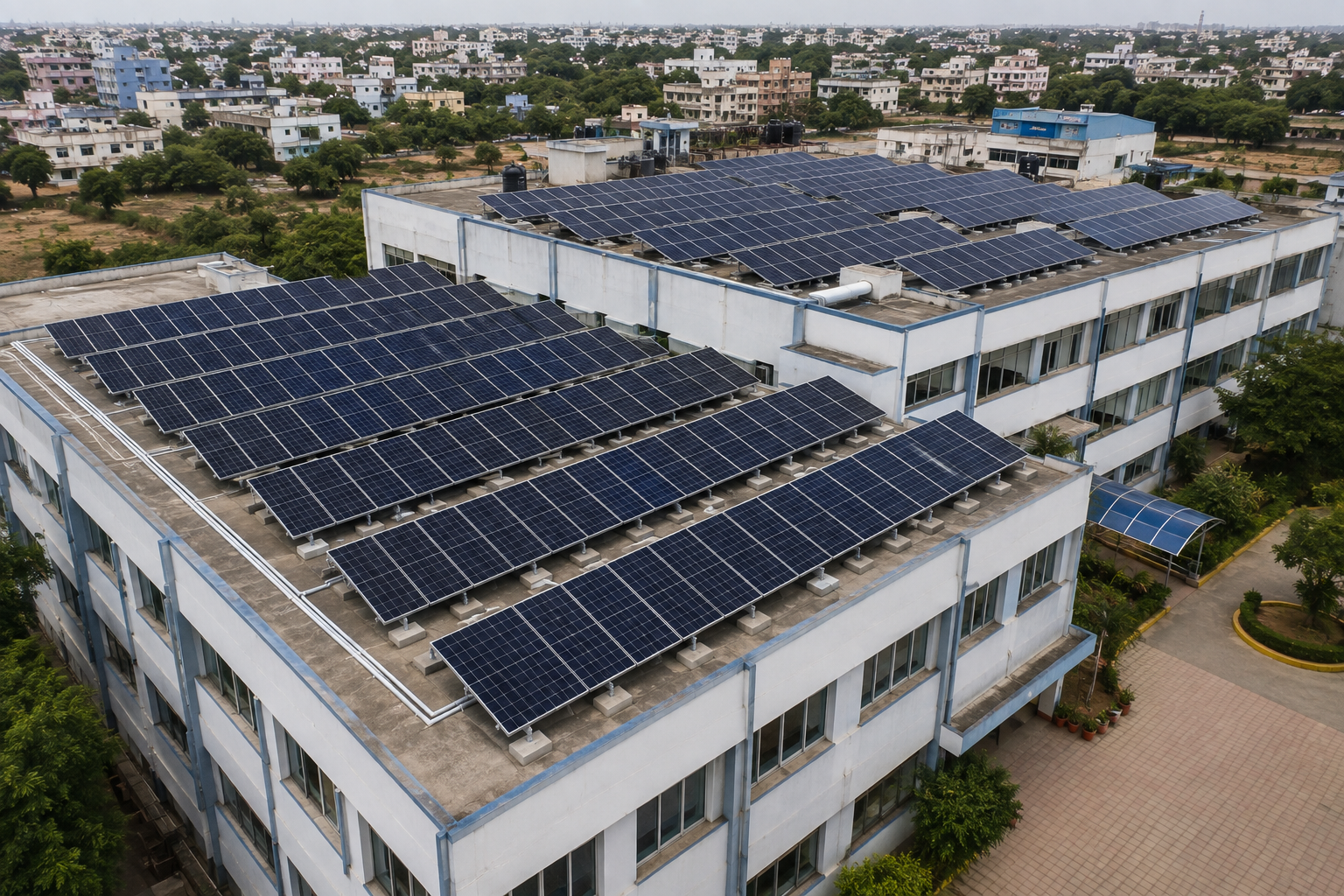 50kW Institutional Rooftop rooftop solar system