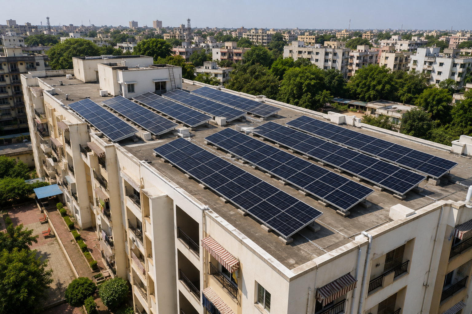 30kW Housing Society rooftop solar system